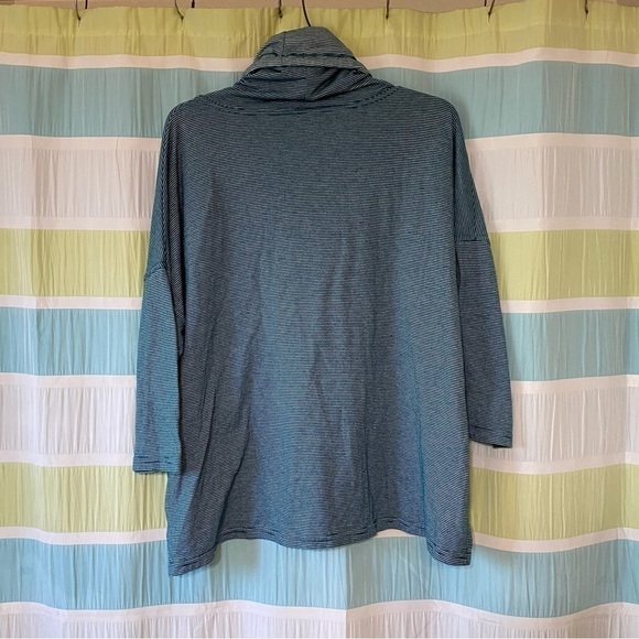 Three Dots Cowlneck Sweater Striped Sz XL - Picture 3 of 8